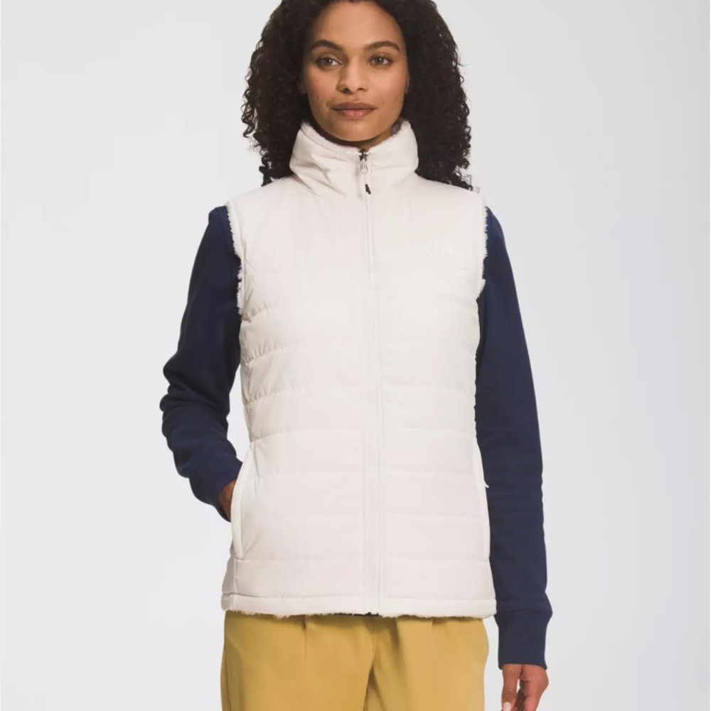 White North Face Reversible Vest